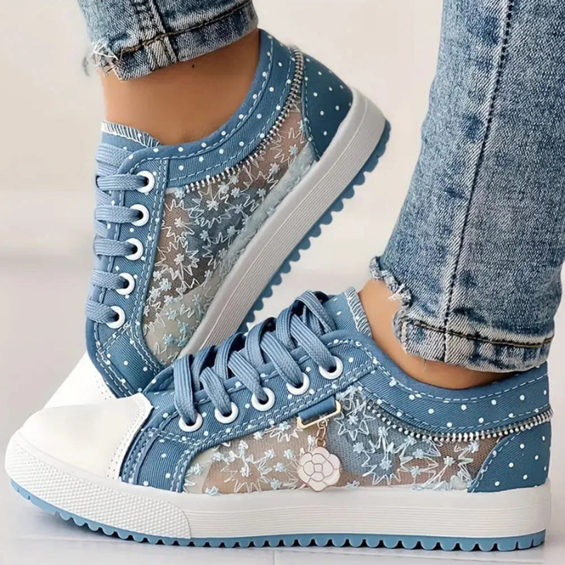 Mary | ELEGANT WOMEN'S SNEAKERS WITH FLORAL DETAILS