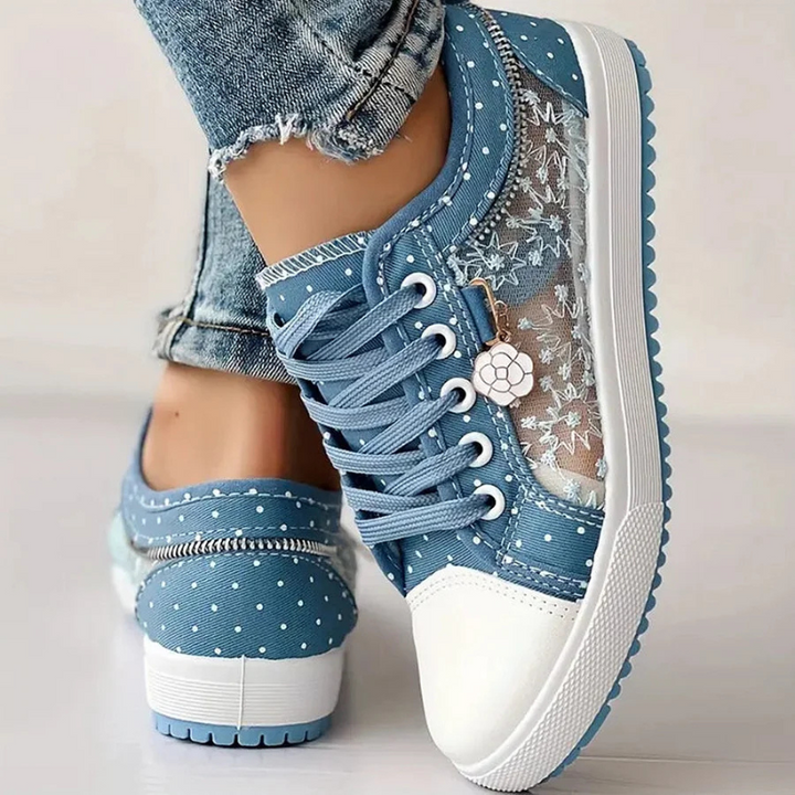 Mary | ELEGANT WOMEN'S SNEAKERS WITH FLORAL DETAILS