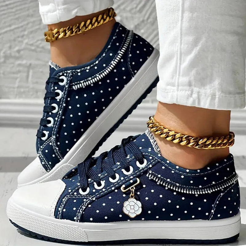 Mary | ELEGANT WOMEN'S SNEAKERS WITH FLORAL DETAILS