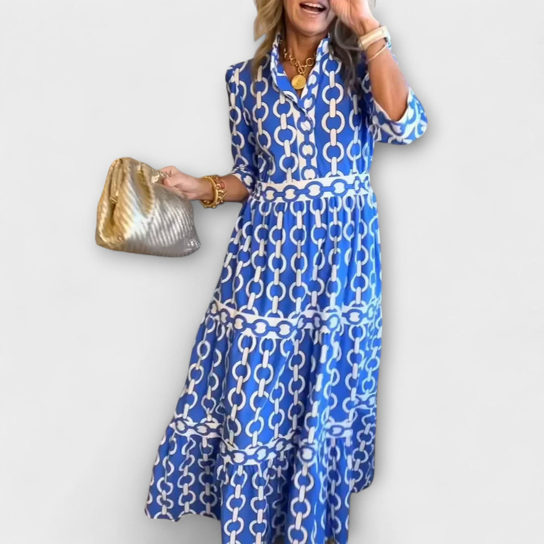 Sheena™ Chain Print Midi Dress