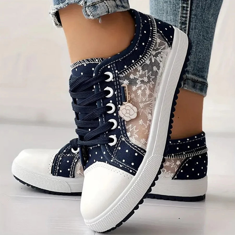 Mary | ELEGANT WOMEN'S SNEAKERS WITH FLORAL DETAILS