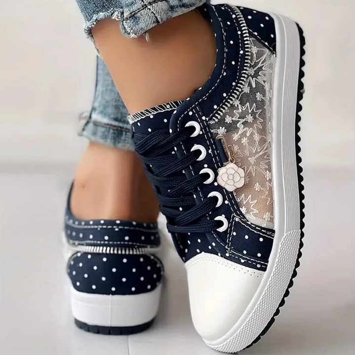 Mary | ELEGANT WOMEN'S SNEAKERS WITH FLORAL DETAILS