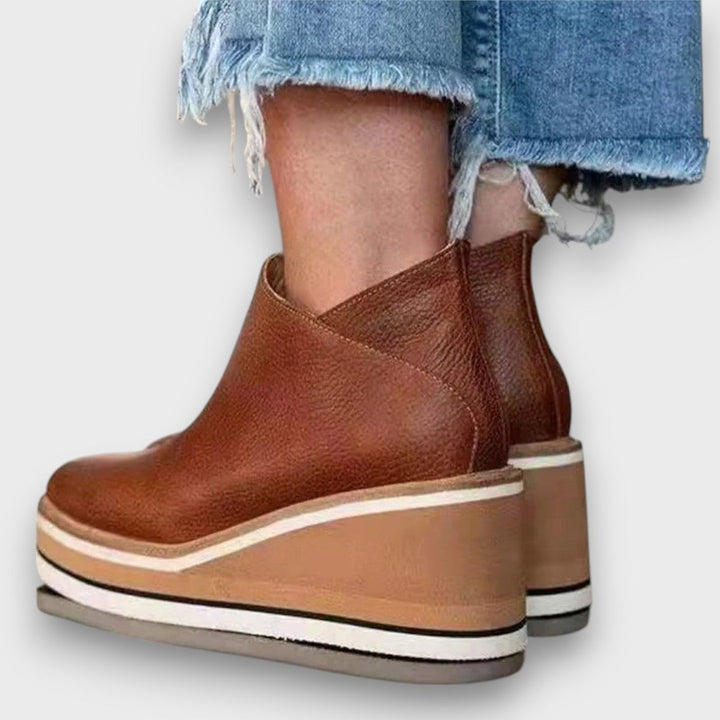Alvaya | Everyday Stylish Wedge Ankle Boots