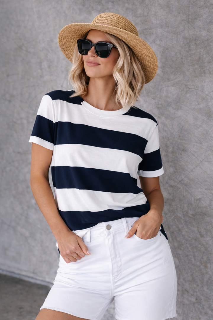 Poppy™ | Classic Breton Stripe Tee