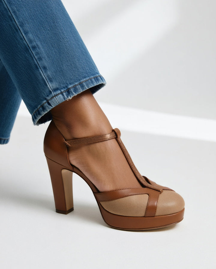 Sarah™ | Retro Pumps: Elegance and Ergonomic Support
