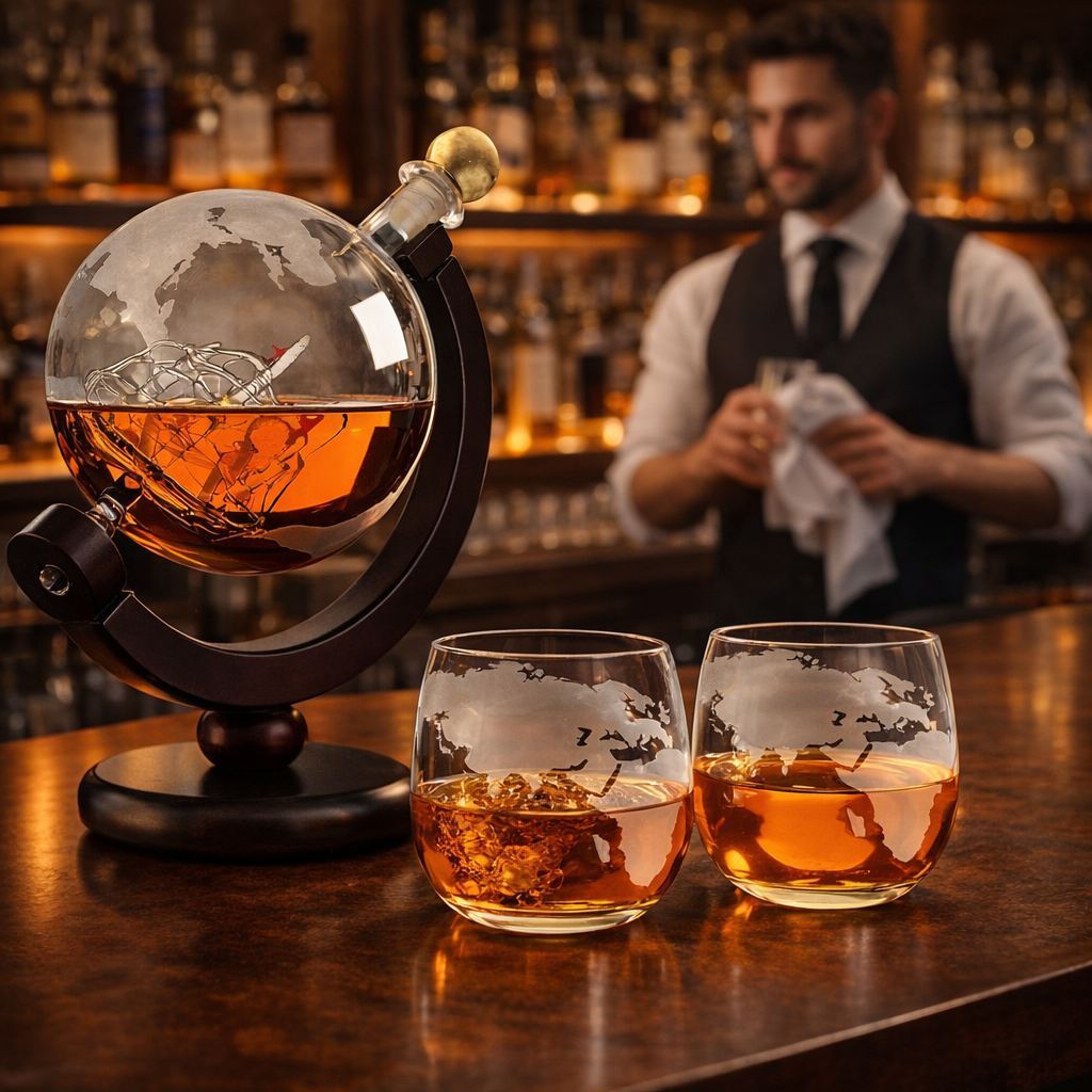Whisky Karaf - Edizione Mappa del Mondo