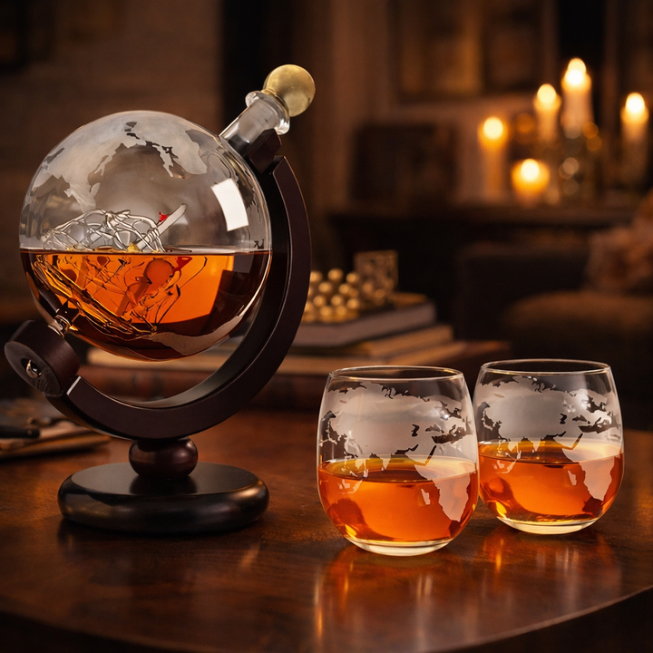 Whisky Karaf - Edizione Mappa del Mondo