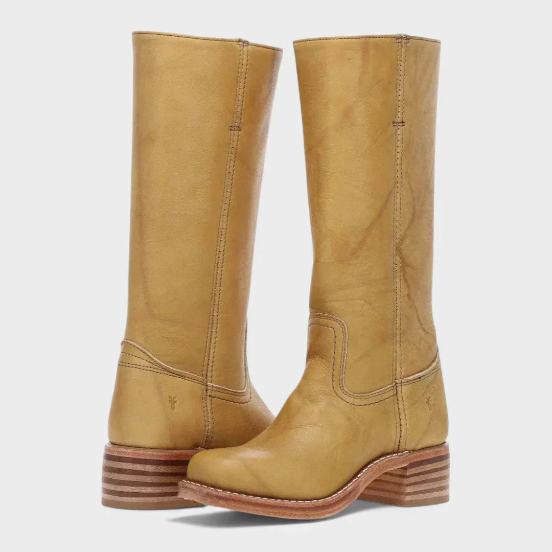 Fleur™ – Retro Leather Boots